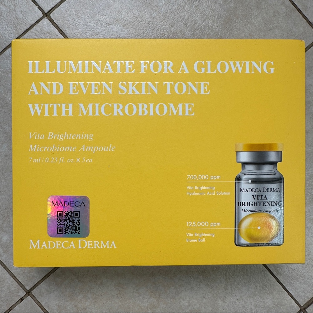 NEW MACADECA DERMA VITA BRIGHTENING MICROBIOME AMPOULE 0.23 fl oz x 5ea